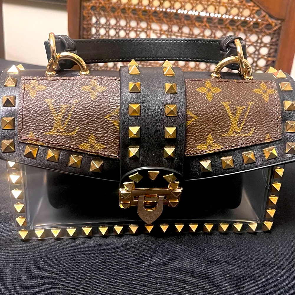 Louis, Up cycled, clear w/removal pouch